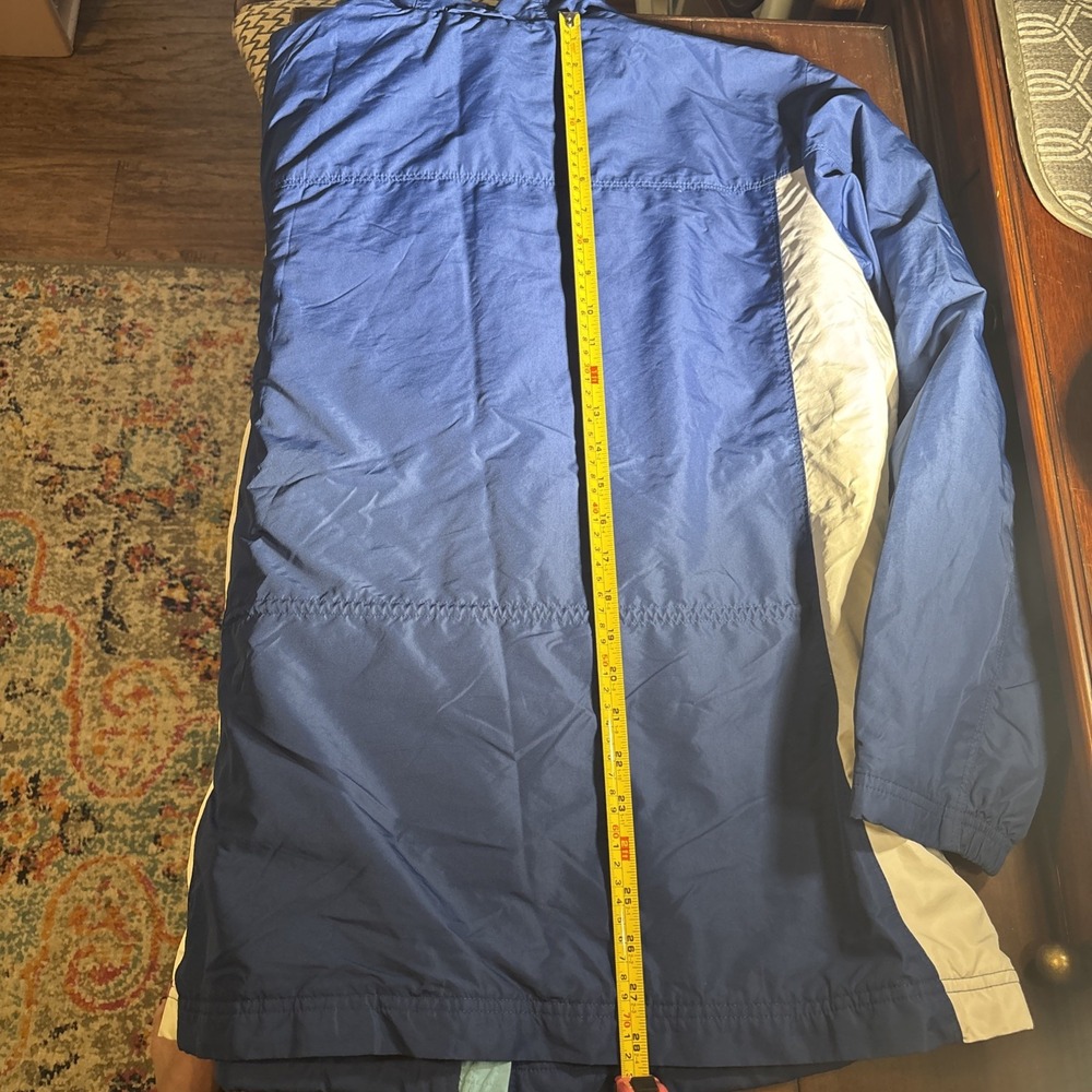 Nike Wind Runner Jacket Ladies Sz XL. Hooded. Blue,‎ White, Teal - Picture 14 of 15